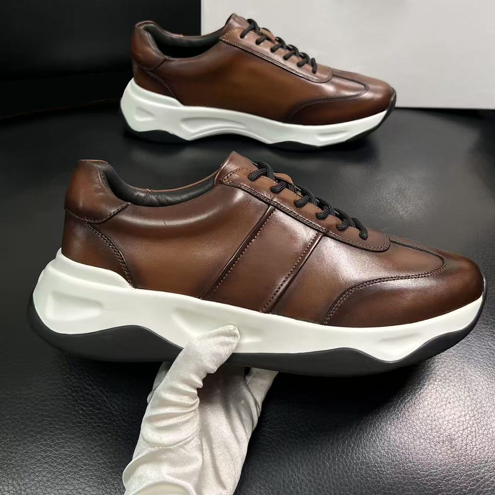 Leather Shoe Polish - أحذية رياضية رجالية جديدة عالية الجودة