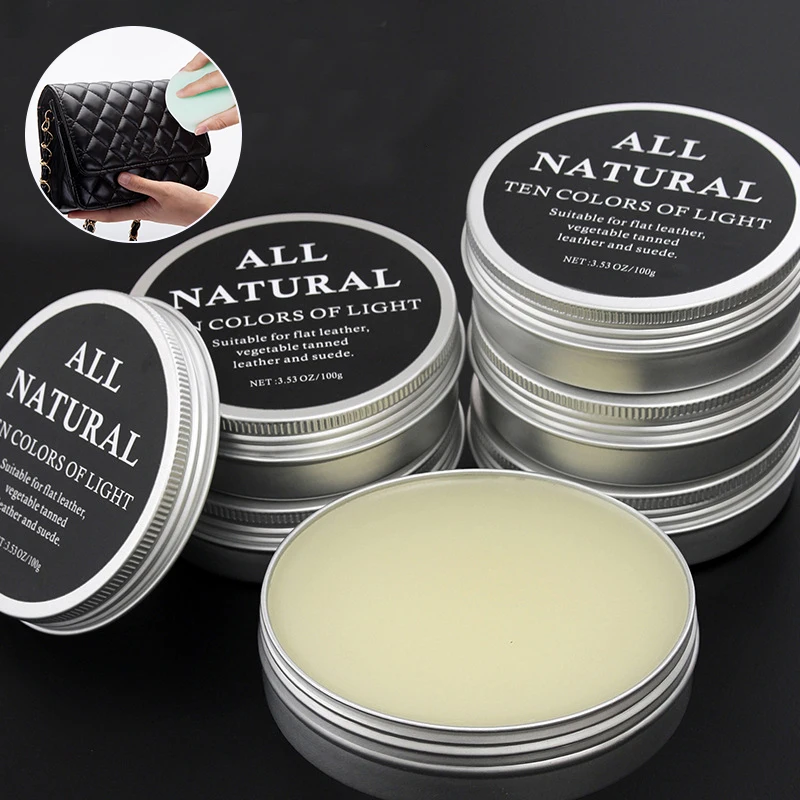 Leather Shoe Polish - كريم زيت المنك بحجم 30 مل/100